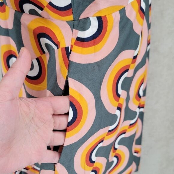 Mod Cloth Mod Well Rainbow Retro Inspired Cotton Dress Women's Plus Size 14 - Picture 14 of 14